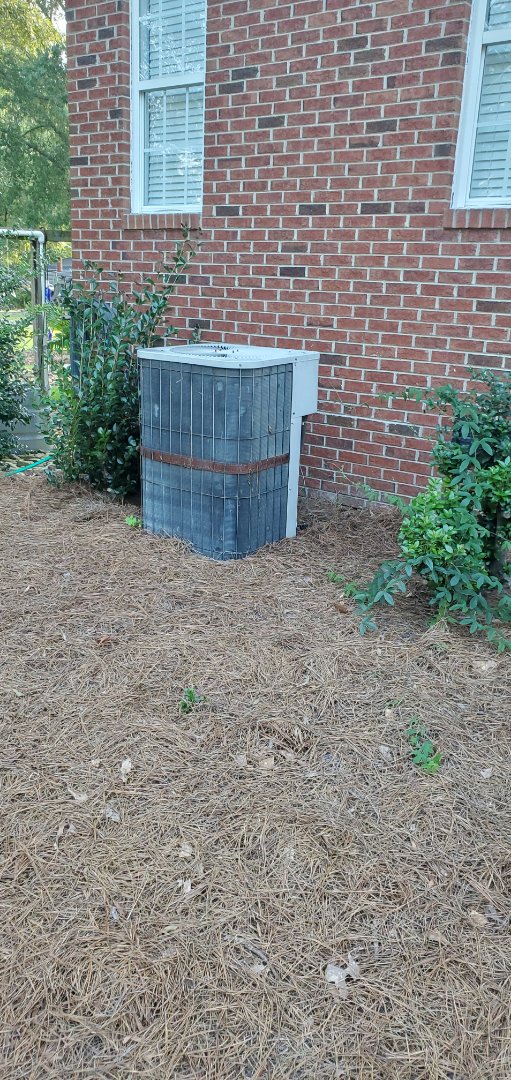 found a leaking evaporator coil in a Goodman heat pump system 