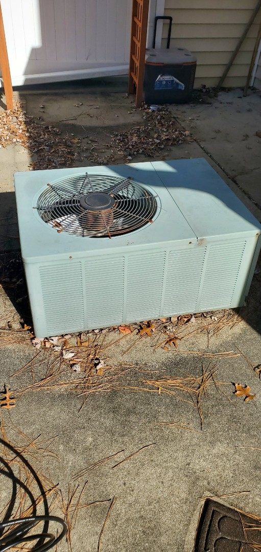 adding freon and leak seal to a RUUD heat pump system 