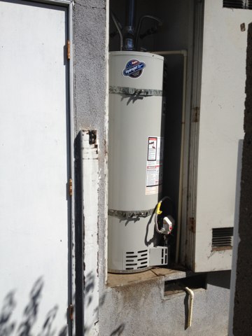 Water heater installation and sewer reline with Perma-liner and new sewer cleanout
