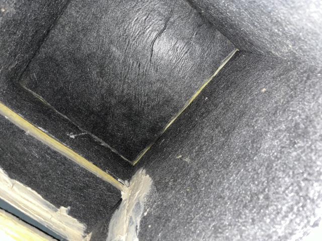 HVAC ductwork inspection.