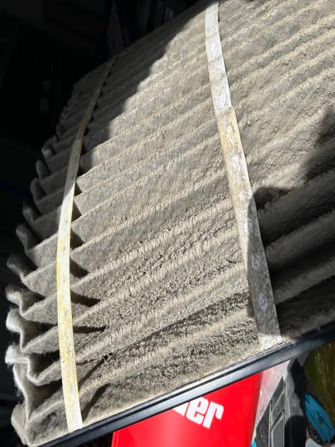 Inspection and maintenance on Carrier a/c system. Replace Aprilaire filter and clean out water pump for  a/c drain line. 