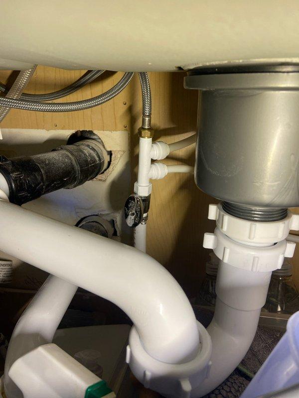 Performed comprehensive plumbing inspection in response to customer's concern about doubled water bills. Examined exterior faucet where customer had previously identified a leak, then conducted thorough inspection of bathroom toilet and under-sink plumbing assembly. No additional active leaks were detected in the inspected fixtures; all P-trap configurations, supply lines, and drain assemblies appeared properly sealed and functioning normally.