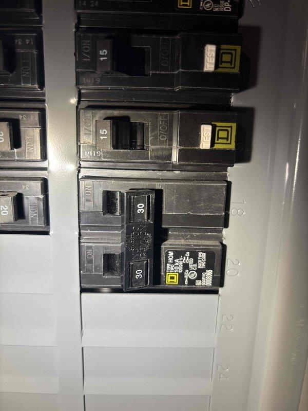 Completed replacement of water heater in basement. Installed new unit with proper PEX piping connections (red for hot water, blue for cold water) and added foam insulation on vertical pipes. Verified electrical connection to panel with appropriate circuit breakers (15A and 30A).