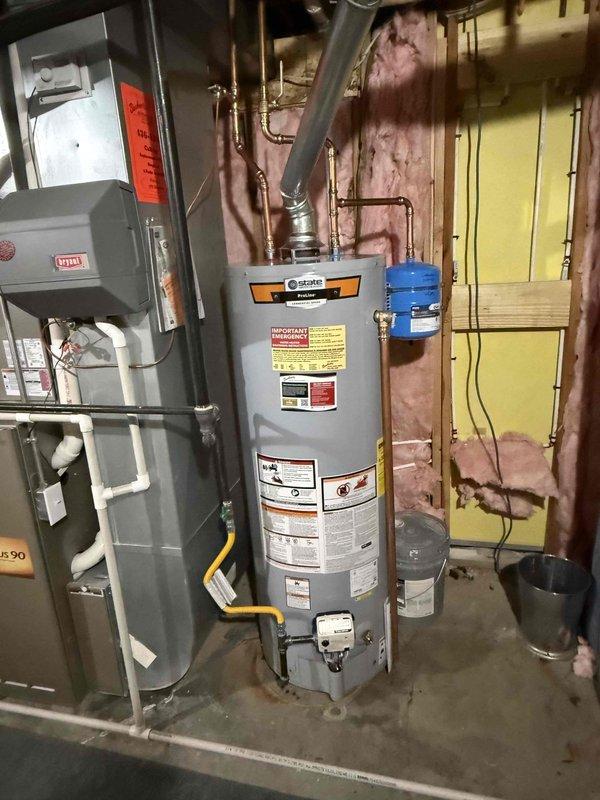 Responded to callback regarding low hot water pressure on kitchen faucet following water heater installation. Inspected mechanical room and discovered partially closed valve on hot water line. Opened valve fully, tested water flow at faucet, and confirmed normal pressure restored to both hot and cold water sides.