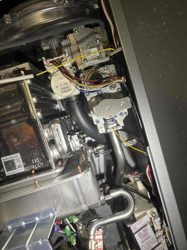 Performed routine maintenance flush on tankless water heater system to remove mineral buildup and ensure optimal performance. Inspected internal components including heat exchanger, valves, and electrical connections for proper functioning. Completed system diagnostic check following flush procedure with all systems operating within normal parameters.