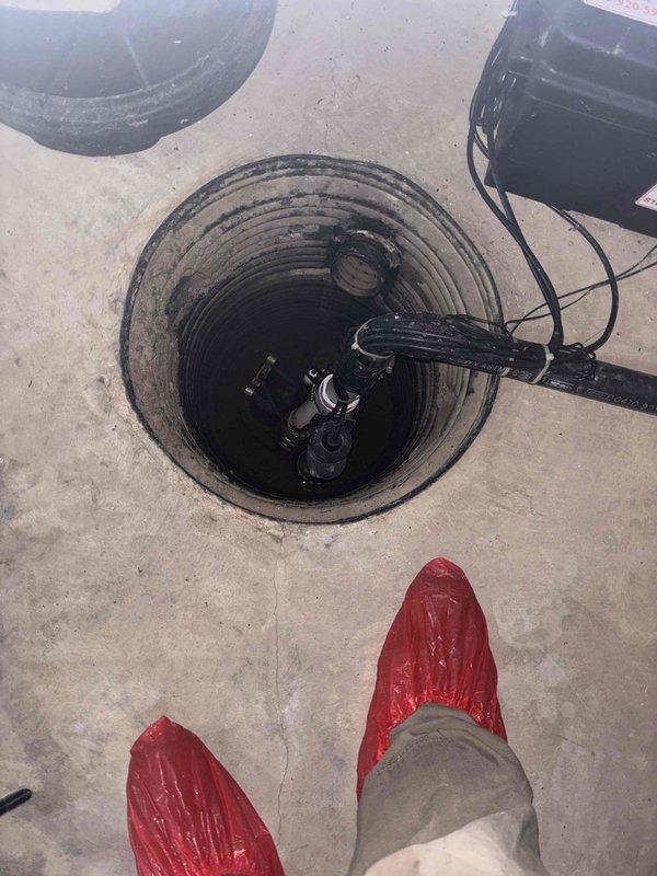 Performed diagnostic assessment of water pressure issues in multiple faucets throughout the property. Inspected sump pump system in basement drainage pit, confirming proper operation despite accumulated sediment. Tested kitchen sink faucet flow rate, identifying mineral buildup in aerator as source of restricted water pressure in affected fixtures.