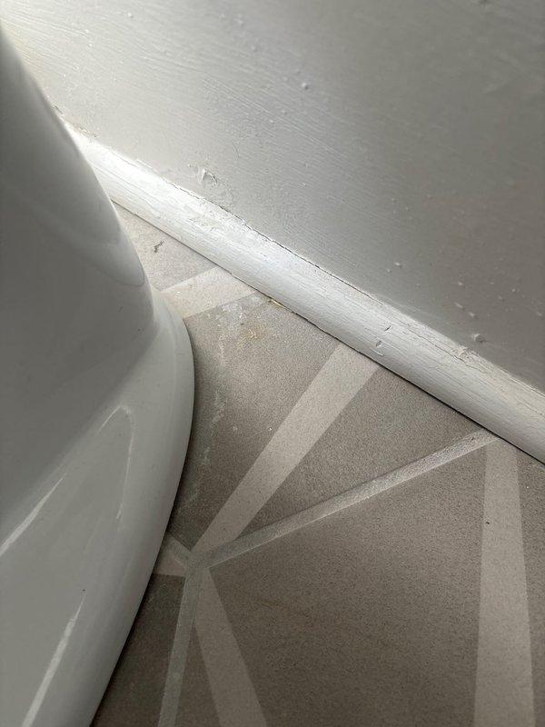 Responded to service call for a leaking toilet despite previous seal replacement. Upon inspection, identified water seepage at the junction between toilet base and flooring. Replaced wax ring seal, verified proper installation of supply line, and tested for leaks after reassembly. Toilet now functioning properly with no signs of leakage.
