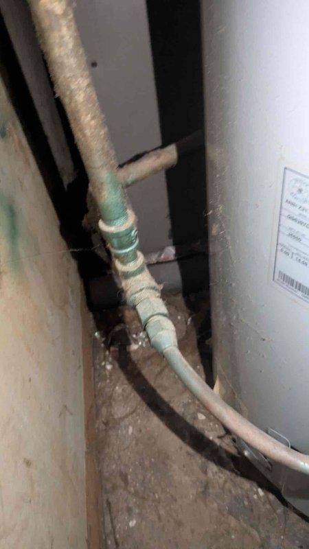 Responded to service call for main line drain obstruction requiring snaking. Successfully cleared blockage in main drain line using professional drain snake equipment. Inspected plumbing system and documented existing conditions of visible piping, including aging copper lines with corrosion and deteriorated insulation. Main drain line restored to proper flow and function upon completion.