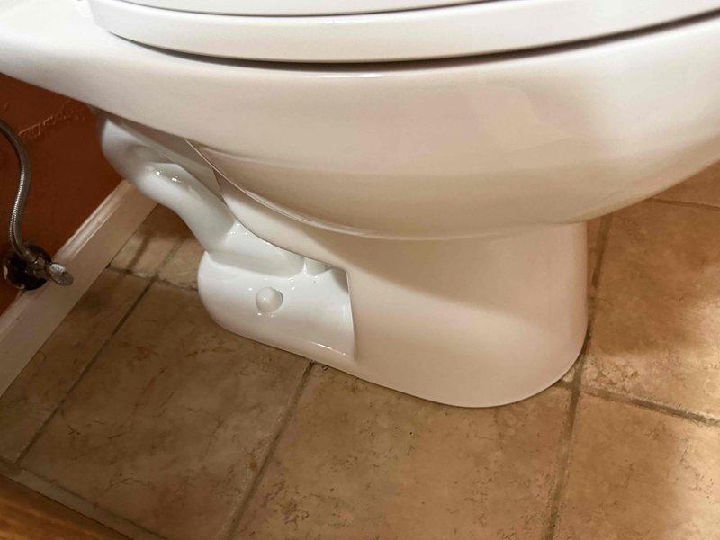 Completed installation of customer-supplied toilet in upstairs primary bathroom. Removed existing fixture, installed new toilet with proper wax ring seal and floor bolts, connected water supply line, and tested for proper operation and leaks. All connections secured and fixture functioning correctly upon completion.