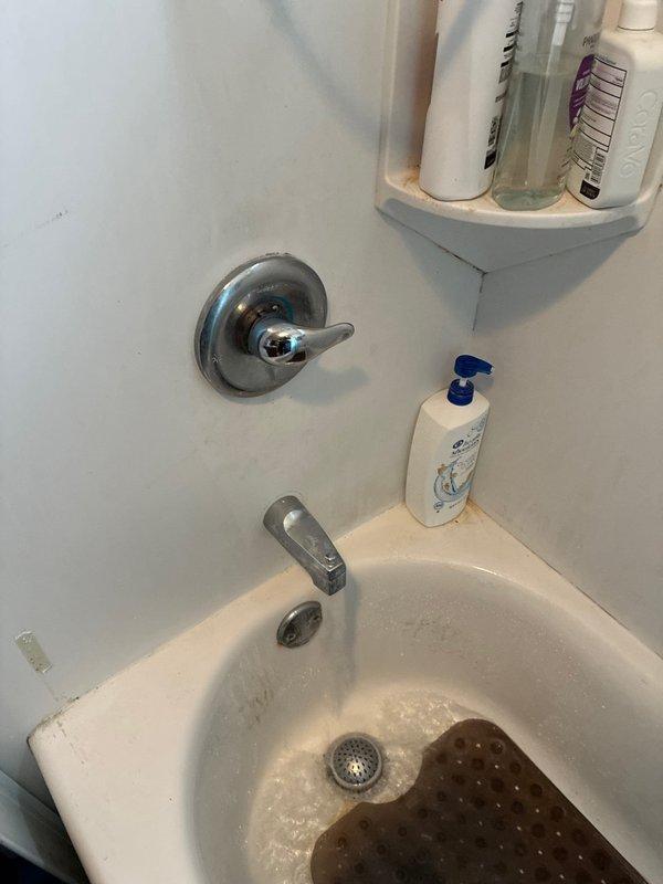 Responded to recall for shower valve cartridge that had fallen out along with retaining pin. Arrived with replacement pin, reinstalled cartridge assembly, and secured with new retaining clip to restore proper shower valve operation. Tested system to verify proper hot and cold water control and confirmed no leaks.