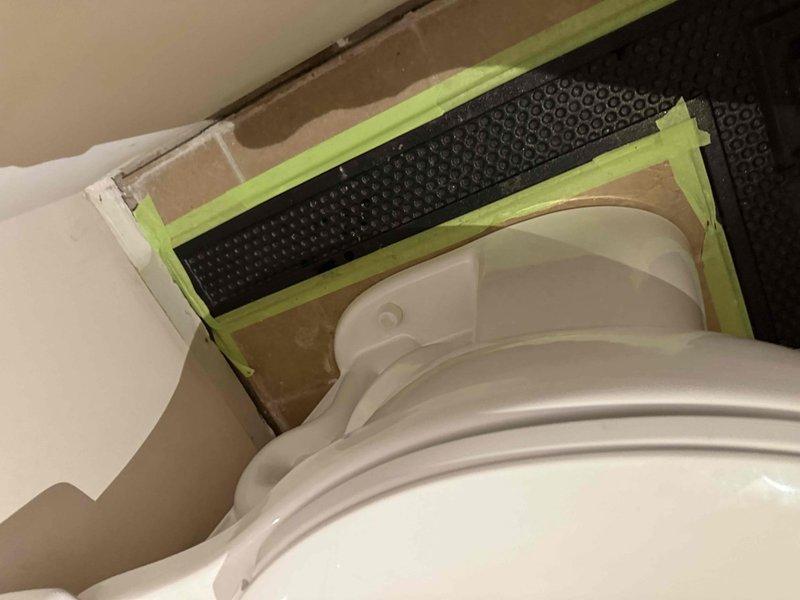 Successfully installed customer-supplied toilet in bathroom with beige tile flooring. Installation included new wax ring seal and reconnection of water supply line to ensure proper function and prevent leaks. Toilet was tested for proper flush operation and verified no water leakage at base or supply connection upon completion.