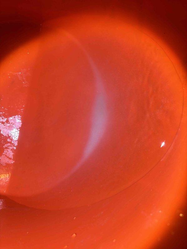 Completed preventative plumbing maintenance inspection on residential water system. Verified water pressure reading at exterior hose bib, which registered approximately 100 PSI on gauge. Inspected interior piping and identified mineral deposit buildup on pipe walls, indicating potential hard water scaling that may require future attention to prevent flow restriction.