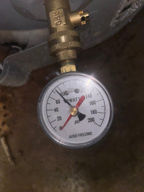 Completed installation of 50-gallon gas-fired water heater in utility room. Established new copper supply line connections with proper shut-off valves, installed pressure relief valve with discharge piping, and connected gas supply line to unit. Configured venting system using flexible aluminum ducting to ensure proper exhaust of combustion gases. Verified system pressure at appropriate operating levels and tested all connections for leaks. Unit commissioned and confirmed operational with proper hot water delivery throughout the residence.