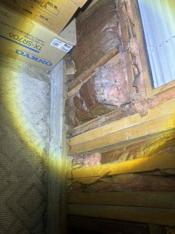 Responded to service call for shower head installation or replacement. Upon arrival, accessed plumbing infrastructure through attic crawl space to evaluate water supply lines and connections. Inspected existing plumbing framework, structural supports, and insulation materials to ensure proper access to shower valve assembly. Successfully completed shower head installation, verified water flow and pressure, and tested for leaks. Also performed inspection of sump pump system in basement area, confirming pump operation and discharge line functionality. All plumbing fixtures tested and operating within normal parameters upon completion.