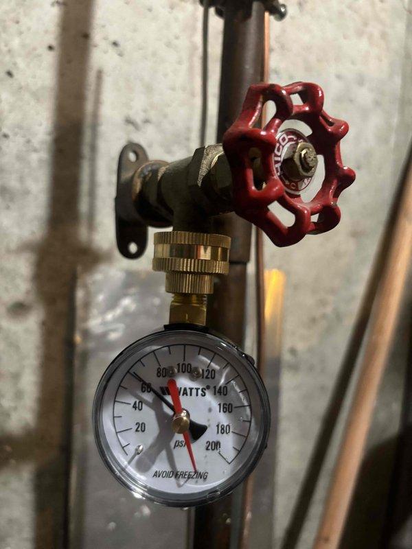 Replaced 40-gallon water heater in basement location. Installation included connecting new unit to existing copper supply lines, installing pressure relief valve with proper discharge piping, and verifying all connections for proper operation. System tested and confirmed operational with no leaks detected.