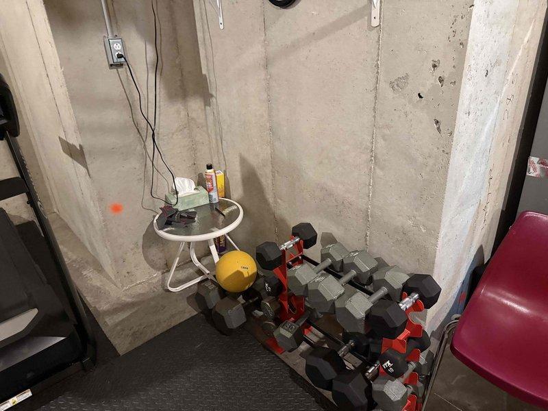 Completed on-site assessment for water softener installation in residential basement location with no existing water treatment system currently in place. Evaluated utility room area and confirmed available space for equipment placement near existing plumbing infrastructure and HVAC systems. Documented site conditions including concrete foundation walls, floor space, and proximity to main water supply lines and electrical service for future installation planning.