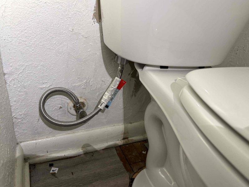 Picked up new Gerber Maxwell toilet from KC Winnelson and completed installation at commercial facility. Removed existing toilet, installed new unit with fresh wax ring seal, and connected water supply line with shut-off valve. Verified proper operation and leak-free connections upon completion.