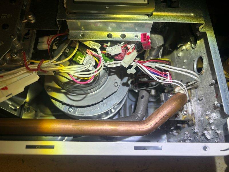 Performed routine maintenance flush on tankless water heater unit to remove mineral buildup and sediment accumulation from the heat exchanger. Descaling procedure completed successfully to maintain optimal heating efficiency and extend equipment lifespan.