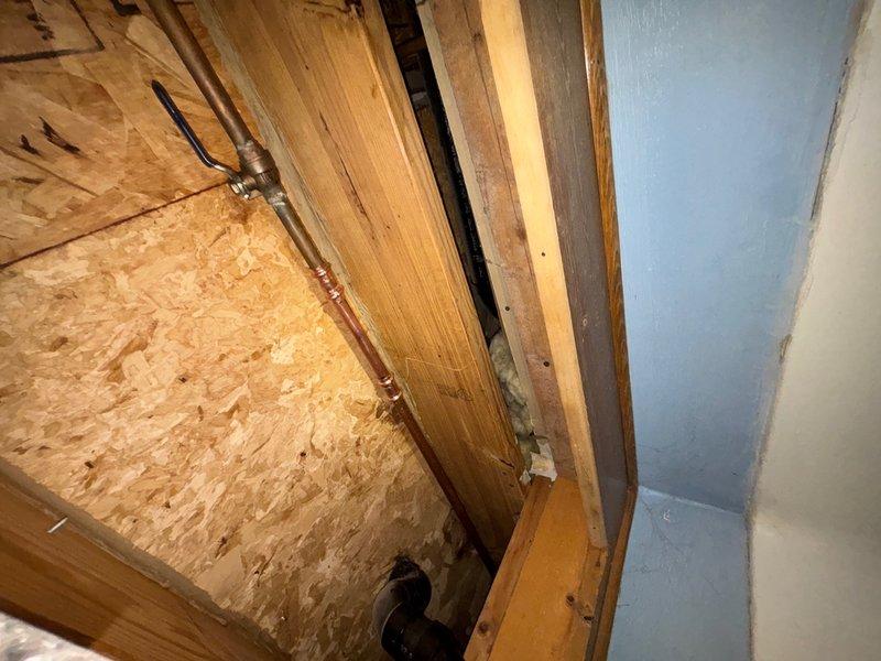 Replaced aging outdoor hose bib at rear of 30-year-old residence with upgraded frost-free spigot assembly. Accessed interior wall framing to install new copper supply line connection, ensuring proper pitch for drainage and freeze protection. Completed exterior mounting to stucco wall surface and verified full operation with no leaks detected.