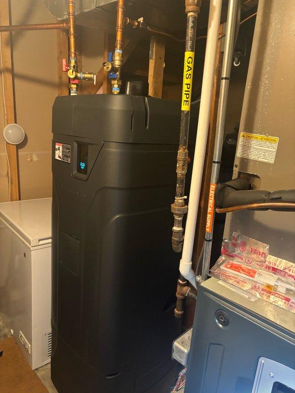 Responded to no-power condition on tanked water heater in basement. Upon arrival, inspected electrical connections and control systems on unit. Verified proper gas supply line configuration with shutoff valves operational. Tested power supply to unit, checked thermostat settings, and confirmed all safety mechanisms were functioning correctly. Restored power to water heater and verified proper ignition sequence and heating operation before departure.