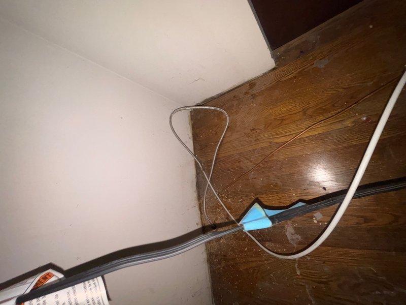Responded to low water pressure concern related to refrigerator water line connection. Replaced deteriorated copper pipe supply line to restore proper water flow and pressure to the refrigerator ice maker and water dispenser. Tested system operation and verified adequate water pressure upon completion.