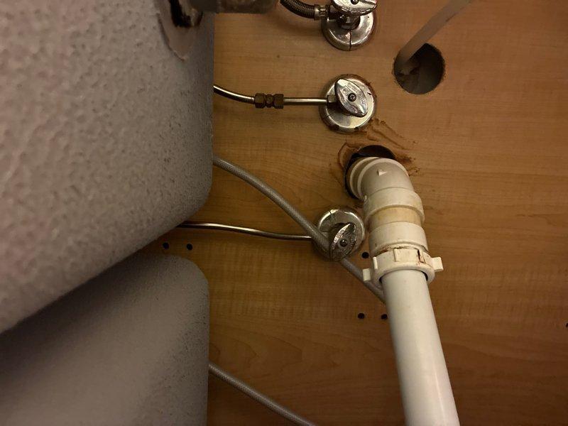 Provided plumbing estimate for installation of water supply line to accommodate new Elkay bottle filling station with Flexi-Guard filtration system. Assessed back-of-house kitchen sink plumbing and documented existing conditions, including supply line connections, shut-off valves, and drain assembly configuration. Generated quote for faucet replacement with specifications based on current rough-in measurements and fixture requirements.