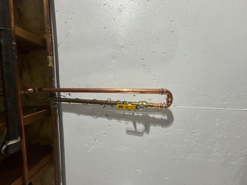 Installed a new 3/4" ball valve on the copper piping system and replaced a defective boiler drain. The work involved proper fitting connections to ensure secure, leak-free operation of the plumbing system.