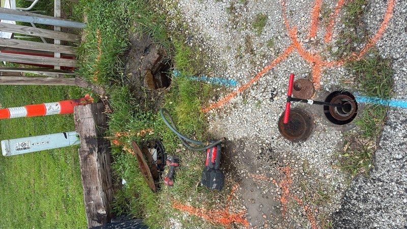 Responded to a water meter leak requiring immediate attention. Excavated around the existing meter pit to gain access to the compromised meter set kit. Removed the old meter pit and meter assembly from the saturated excavation site. Installed a new meter set kit with proper copper fittings and connections, reinstalled the water meter, and set a new meter pit with lead seal. Upon initial assessment, emptied standing water from the old pit which refilled, confirming an active leak at the meter location. Completed backfill and compaction around the new meter pit installation. Advised that additional repairs may be necessary if future leaks develop downstream of the meter assembly.