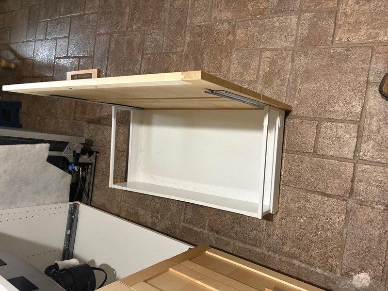 Responded to callback regarding cabinet drawer interference following elbow pipe installation beneath kitchen sink. Upon arrival, assessed cabinet interior and determined newly installed plumbing elbow was positioned in conflict with drawer track clearance. Repositioned elbow pipe fitting to optimize space utilization while maintaining proper drainage angle and code compliance. Verified drawer slides freely without obstruction and all plumbing connections remain secure with no leaks detected.