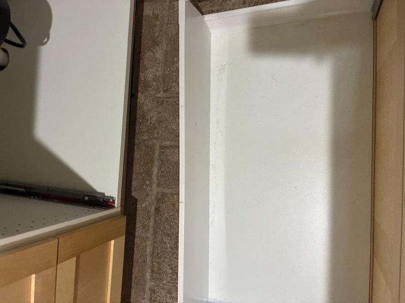 Responded to callback regarding cabinet drawer interference following elbow pipe installation beneath kitchen sink. Upon arrival, assessed cabinet interior and determined newly installed plumbing elbow was positioned in conflict with drawer track clearance. Repositioned elbow pipe fitting to optimize space utilization while maintaining proper drainage angle and code compliance. Verified drawer slides freely without obstruction and all plumbing connections remain secure with no leaks detected.