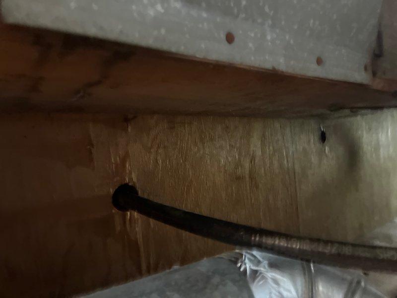 Conducted on-site assessment for installation of new gas line to supply kitchen stove, requiring approximately 10-15 feet of gas piping. Inspected existing infrastructure including crawlspace and attic areas to determine optimal routing path, evaluated structural clearances around wooden framing members, and documented current conditions of utility spaces where new gas line would be installed. Provided comprehensive estimate for same-day installation of gas piping system in accordance with local code requirements.