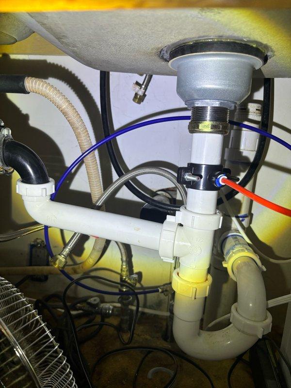 Responded to kitchen faucet leak and successfully removed existing failed faucet and installed customer-supplied replacement unit. Addressed corroded supply line connections observed during installation, ensuring proper water supply integrity and eliminating leak source beneath sink.