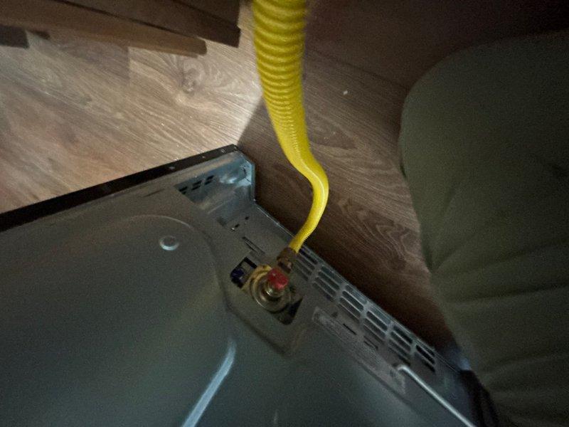 Successfully installed a second coupling on the residential gas line to support the five-burner gas cooktop. The gas piping installation was completed in accordance with code requirements, with all connections tested and verified for proper operation. All burners were confirmed igniting with proper blue flame combustion upon completion.