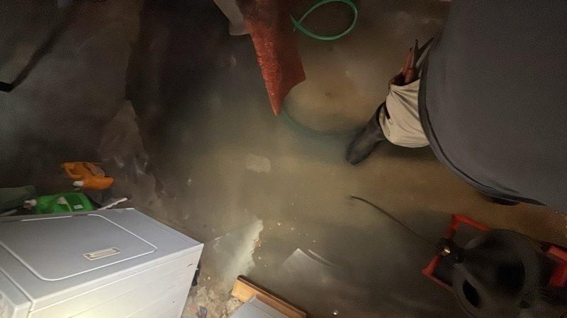 Responded to a main drain blockage in the basement resulting in standing water on the floor. Successfully cleared the obstruction in the main sewer line using professional drain cleaning equipment, restoring proper drainage and flow to the system. The basement floor was left clear of standing water, with the drain system functioning normally upon completion.