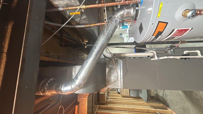 Completed installation of a 50-gallon gas water heater in the mechanical room, including all necessary connections to existing gas and water supply lines. Installed a thermal expansion tank to protect the plumbing system from pressure fluctuations and added a ball valve shut-off for improved serviceability and safety compliance. All work was performed to code specifications with proper venting, secure mounting, and tested for leaks and proper operation before completion.