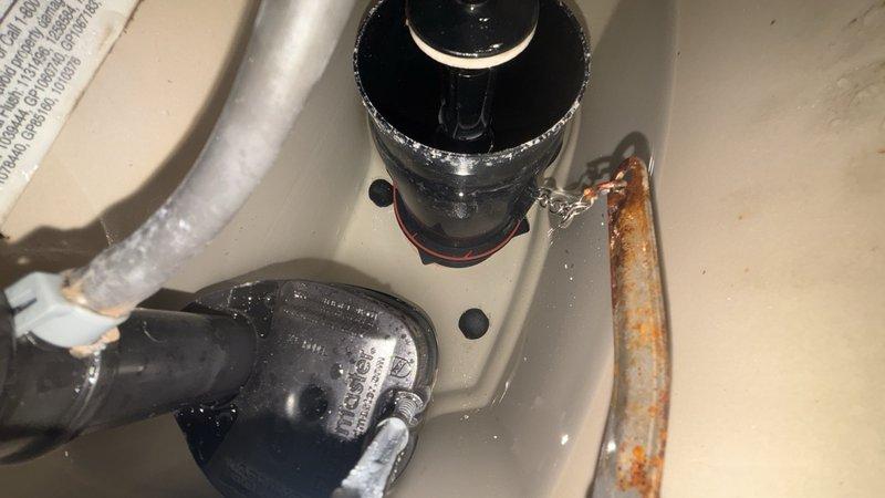Responded to service call for intermittently running toilet on ground level and dripping faucet on level below. Inspected toilet tank components and identified faulty fill valve assembly causing water to run intermittently. Replaced fill valve with new unit, including installation of updated gasket and mounting hardware to ensure proper seal. Proceeded to lower level and inspected faucet experiencing drip issue. Examined supply line connections and discovered corroded copper piping contributing to leak. Tightened connections and assessed overall plumbing system integrity beneath sink area. Tested both fixtures following repairs to verify proper operation and confirmed elimination of running water and dripping conditions.