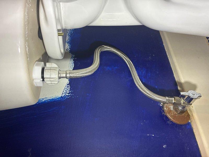 Responded to a toilet flush valve leak where water level continued to rise after initial adjustment. Inspected toilet tank components and identified faulty fill valve assembly causing continuous water flow. Replaced the fill valve mechanism with new unit, adjusted water level to proper height below overflow tube, tested flush cycles for proper operation, and verified complete seal with no residual leaking. Checked supply line connection at angle stop valve for any signs of deterioration or leakage. All components now functioning properly with stable water level maintained in tank.