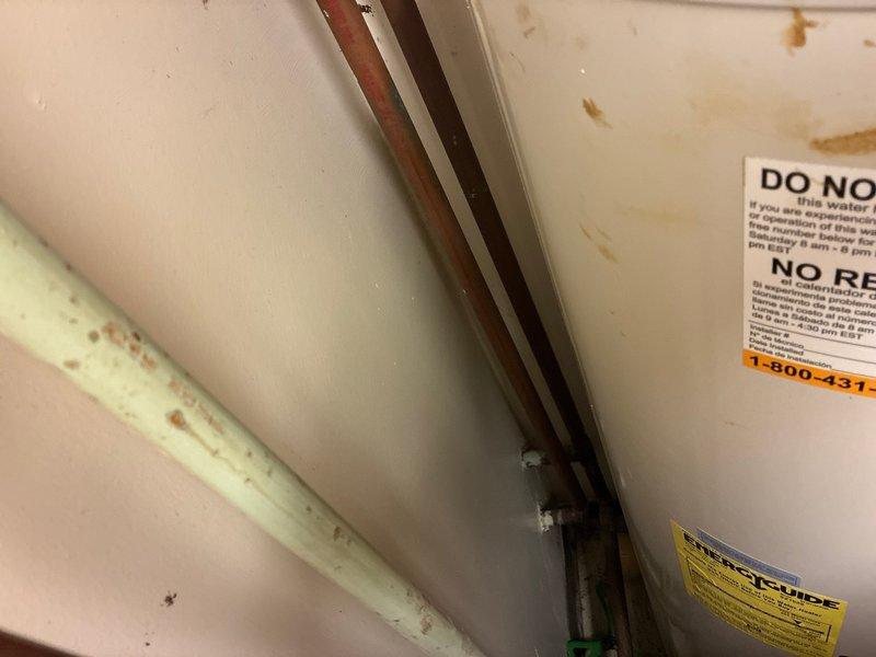 Completed on-site estimate for washer and dryer installation requiring new water supply and drain connections. Assessed existing plumbing infrastructure in utility area, including water heater location and available access points for hot and cold water lines. Evaluated drainage requirements and determined routing for new supply lines and waste connection to accommodate laundry appliances where none currently exist.