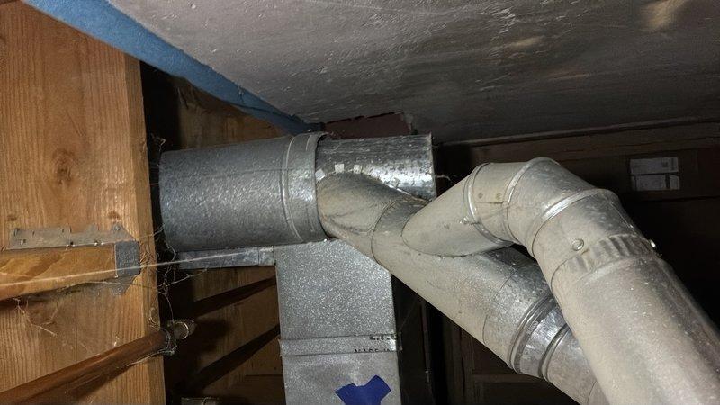 Responded to service call for clogged flue vent on gas-fired tanked water heater located in basement. Upon inspection, identified blockage in the flue vent system that was restricting proper exhaust ventilation from the water heater. Cleared obstruction from flue piping to restore adequate draft and ensure safe combustion gas venting. Verified proper flue operation and confirmed water heater was venting correctly upon completion.
