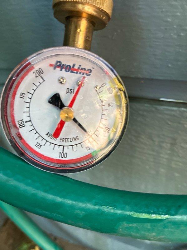 Completed preventative plumbing maintenance inspection on HVAC system equipment located in basement area. Inspected and documented ProLine pressure gauge readings and verified proper operation of system components, including PVC drain lines, copper refrigerant lines, and associated plumbing connections to ensure optimal system performance.