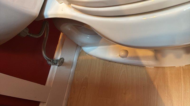 Responded to a leaky toilet complaint and performed diagnostic inspection of the fixture and water supply connections. Upon examination, identified compromised seal integrity requiring replacement of internal components. Replaced faulty flapper valve and tank-to-bowl gasket, then reconnected and tested the braided stainless steel supply line for proper water flow and pressure. Verified all mounting hardware and base seal remained secure with no additional leaks present. Cycled the flush mechanism multiple times to confirm proper operation and conducted final leak inspection of all connection points. Unit returned to full operational status with no water seepage detected.
