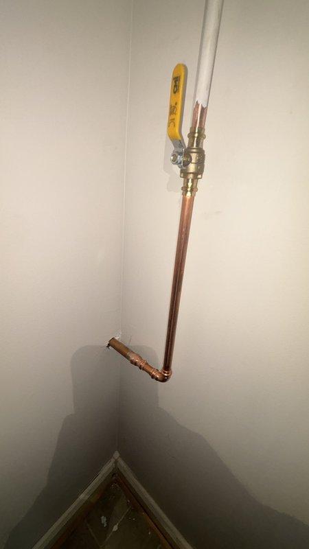 Completed installation of a 50-gallon gas water heater with thermal expansion tank to ensure proper system operation and code compliance. Replaced the existing frost-free outside hose bib with a new unit featuring a brass ball valve for improved shutoff control and freeze protection. Installed a 3/4-inch pressure reducing valve (PRV) to regulate incoming water pressure and protect plumbing fixtures and appliances from potential damage caused by excessive pressure. All connections were properly secured using copper and PVC piping with appropriate fittings, and the system was tested to verify proper pressure regulation and leak-free operation.