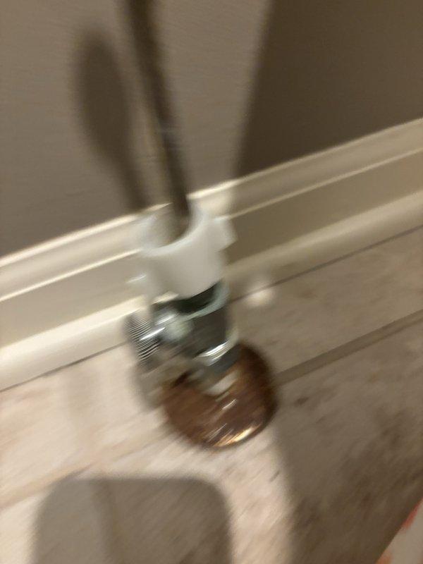 Removed existing toilet from bathroom and properly disposed of old unit. Installed customer-supplied toilet fixture with new wax ring to ensure proper seal between toilet base and floor flange. Installed new water supply line connecting shut-off valve to toilet tank fill valve, replacing previous line. Verified proper mounting, tested for leaks, and confirmed flush operation functioning correctly upon completion.