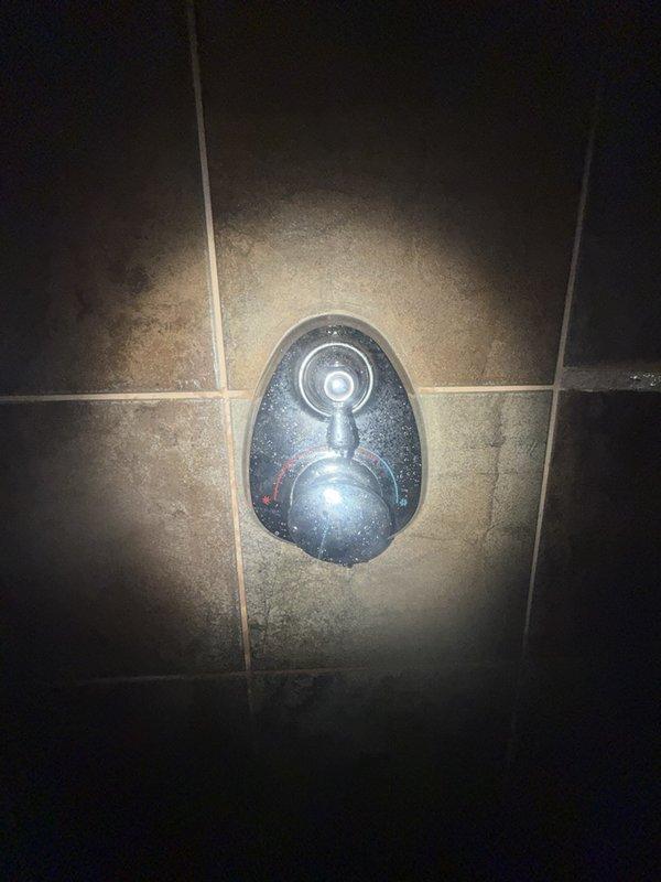 Responded to service call for gas line extension and shower valve repair. Extended natural gas line from main supply along exterior of house to accommodate installation of natural gas generator. Replaced Moen shower cartridge due to lack of cold water delivery; addressed pressure balancing spool issue to restore proper temperature control and water flow to shower fixture.