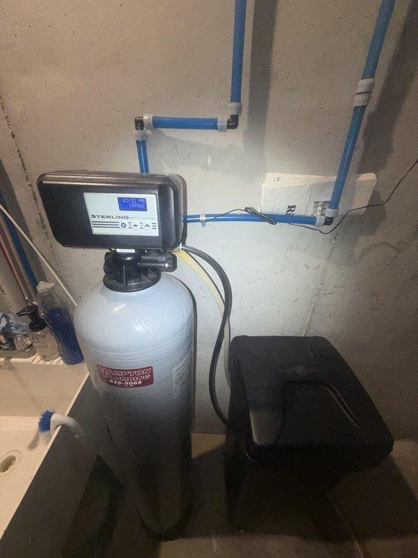 Completed preventive maintenance agreement renewal service including comprehensive tankless water heater flush procedure. Performed descaling flush on tankless unit to remove mineral buildup and maintain optimal heating efficiency, inspected all plumbing connections and water treatment system components including water softener with digital control unit, verified proper operation of all mechanical systems in utility area.