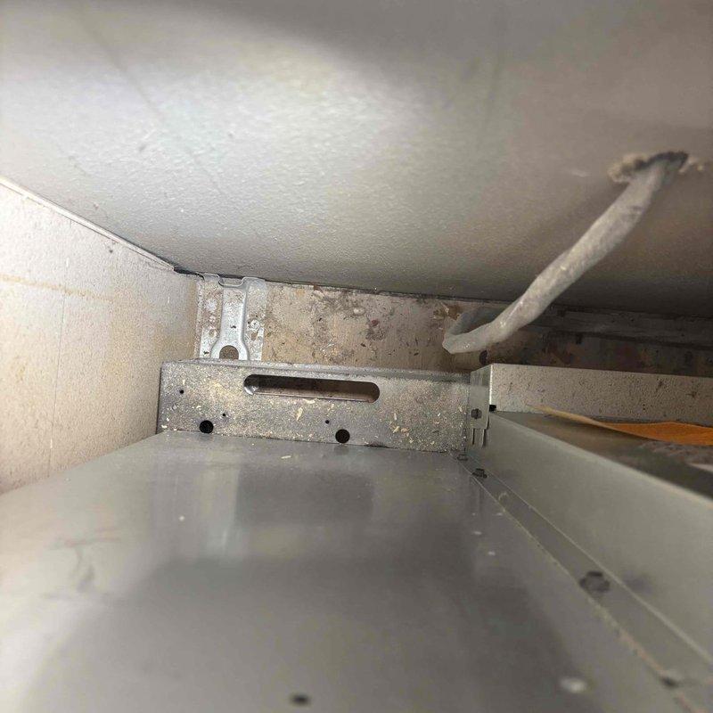 Conducted on-site evaluation for new gas line installation to accommodate stove replacement. Assessed existing gas supply routing through HVAC chase and ductwork area, documenting current piping configuration and available pathways for new branch line. Determined optimal route from main gas supply to kitchen appliance location, accounting for structural obstacles and code compliance requirements for proper sizing and support.
