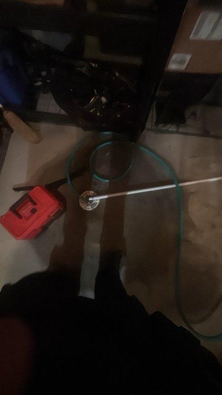 Responded to basement drain backup issue originating from furnace drainage system. Upon arrival, assessed the affected floor drain and determined blockage was preventing proper condensate discharge from HVAC unit. Utilized drain snake equipment to clear obstruction in the drainage line. Tested system flow after clearing blockage to ensure proper drainage function was restored. Verified furnace condensate pump and associated drainage piping were operating correctly with no further backup occurring.