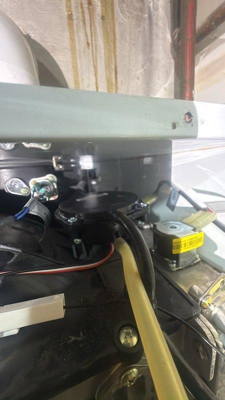 Replaced faulty air pressure sensor on Navien tankless water heater unit. Part was picked up from Winnelson supply house and installed to restore proper system operation. Unit tested and confirmed functioning correctly upon completion.