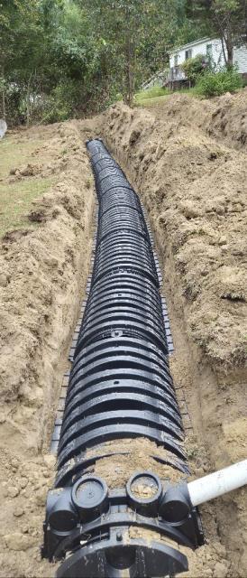 
We were called out to replace the drain field lines for this customer due to their drain lines failing. We replaced their drain lines and now the customer is no longer having issues with their septic system.