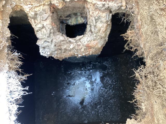 I went to a mobile home park in Dudley to check the condition of some septic tanks. I found that this one needed to be pumped out and the septic system was in good condition.